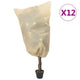 Vidaxl plantenhoezen met trekkoord 12 st 70 g m² 0,8x1,2 m