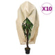 Vidaxl plantenhoezen met ritssluiting 10 st 70 g m² 1,55x1,55 m