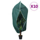 Vidaxl plantenhoezen met ritssluiting 10 st 70 g m² 3,93x3,5 m