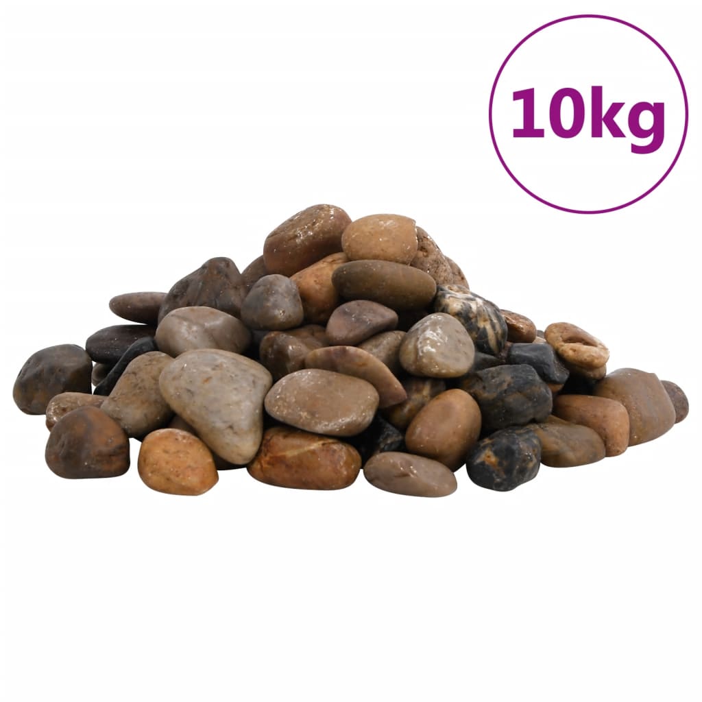 Vidaxl kiezelstenen gepolijst 2-5 cm 10 kg meerkleurig