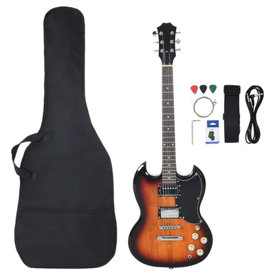 VidaXL Gitaar voor beginners elektrisch met tas 4 4 39 zwart