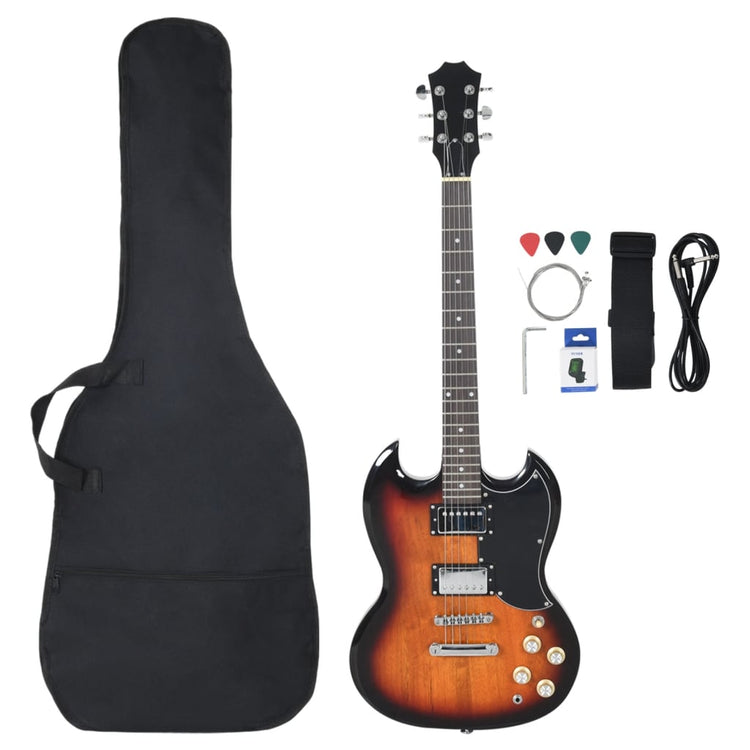 VidaXL Gitaar voor beginners elektrisch met tas 4 4 39 zwart