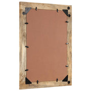 Vidaxl badkamerspiegel 50x70x2,5 cm massief mangohout en glas - afbeelding 3