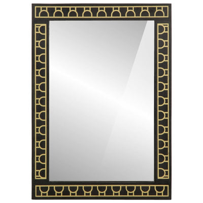 Vidaxl badkamerspiegel 50x70x2,5 cm massief mangohout en glas