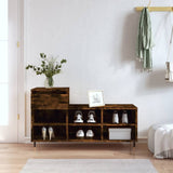 Vidaxl schoenenkast 102x36x60 cm bewerkt hout gerookt eikenkleurig - afbeelding 1