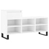 Vidaxl schoenenkast 102x36x60 cm bewerkt hout hoogglans wit