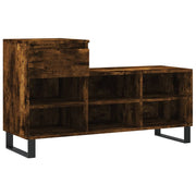 Vidaxl schoenenkast 102x36x60 cm bewerkt hout gerookt eikenkleurig - afbeelding 2