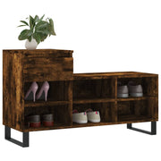 Vidaxl schoenenkast 102x36x60 cm bewerkt hout gerookt eikenkleurig - afbeelding 3