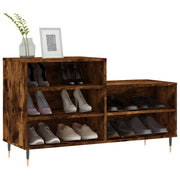 Vidaxl schoenenkast 102x36x60 cm bewerkt hout gerookt eikenkleurig - afbeelding 3