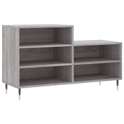 Vidaxl schoenenkast 102x36x60 cm bewerkt hout sonoma grijs - afbeelding 2