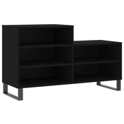 Vidaxl schoenenkast 102x36x60 cm bewerkt hout zwart - afbeelding 2