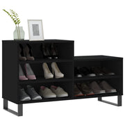 Vidaxl schoenenkast 102x36x60 cm bewerkt hout zwart - afbeelding 3