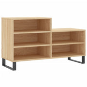 Vidaxl schoenenkast 102x36x60 cm bewerkt hout sonoma eikenkleurig - afbeelding 2