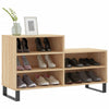 Vidaxl schoenenkast 102x36x60 cm bewerkt hout sonoma eikenkleurig