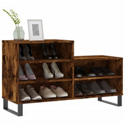 Vidaxl schoenenkast 102x36x60 cm bewerkt hout gerookt eikenkleurig - afbeelding 3