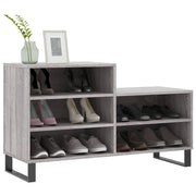 Vidaxl schoenenkast 102x36x60 cm bewerkt hout sonoma grijs - afbeelding 3
