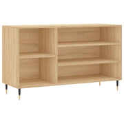 Vidaxl schoenenkast 102x36x60 cm bewerkt hout sonoma eikenkleurig - afbeelding 2