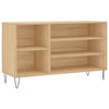 Vidaxl schoenenkast 102x36x60 cm bewerkt hout sonoma eikenkleurig