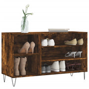 Vidaxl schoenenkast 102x36x60 cm bewerkt hout gerookt eikenkleurig - afbeelding 3