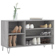 Vidaxl schoenenkast 102x36x60 cm bewerkt hout sonoma grijs - afbeelding 3
