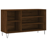 Vidaxl schoenenkast 102x36x60 cm bewerkt hout bruin eikenkleur - afbeelding 2