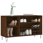 Vidaxl schoenenkast 102x36x60 cm bewerkt hout bruin eikenkleur - afbeelding 3
