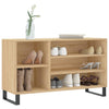 Vidaxl schoenenkast 102x36x60 cm bewerkt hout sonoma eikenkleurig