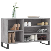 Vidaxl schoenenkast 102x36x60 cm bewerkt hout sonoma grijs - afbeelding 3