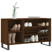 Vidaxl schoenenkast 102x36x60 cm bewerkt hout bruin eikenkleur - afbeelding 3