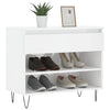 Vidaxl schoenenkast 70x36x60 cm bewerkt hout hoogglans wit