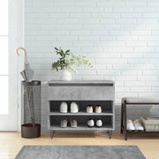 Vidaxl schoenenkast 70x36x60 cm bewerkt hout betongrijs - afbeelding 1