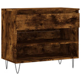 VidaXL Schoenenkast 70x36x60 cm bewerkt hout gerookt eikenkleurig - afbeelding 2