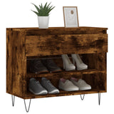 VidaXL Schoenenkast 70x36x60 cm bewerkt hout gerookt eikenkleurig - afbeelding 3