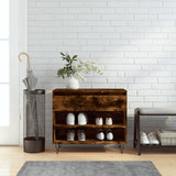 VidaXL Schoenenkast 70x36x60 cm bewerkt hout gerookt eikenkleurig - afbeelding 1