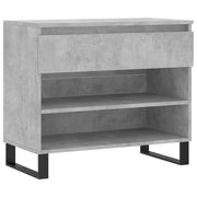 Vidaxl schoenenkast 70x36x60 cm bewerkt hout betongrijs - afbeelding 2