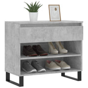 Vidaxl schoenenkast 70x36x60 cm bewerkt hout betongrijs - afbeelding 3