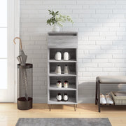 Vidaxl schoenenkast 40x36x105 cm bewerkt hout grijs sonoma - afbeelding 1