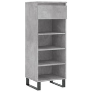 Vidaxl schoenenkast 40x36x105 cm bewerkt hout betongrijs - afbeelding 2