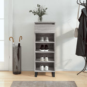 Vidaxl schoenenkast 40x36x105 cm bewerkt hout grijs sonoma - afbeelding 1