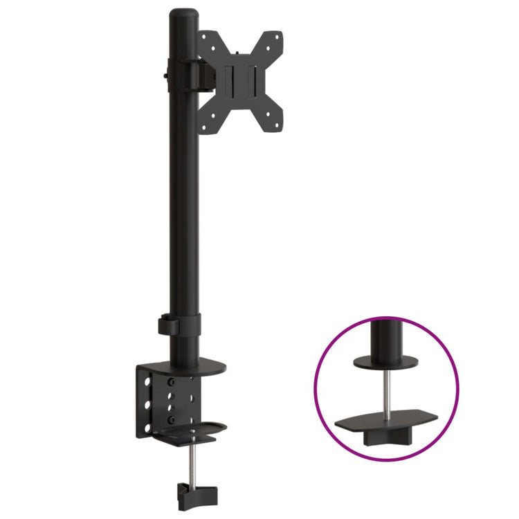 Vidaxl monitorbeugel vesa 75 100 mm zwart staal
