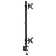 Vidaxl monitorstandaard dubbel vesa 75 100 mm staal zwart - afbeelding 3