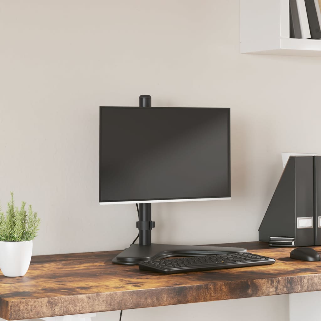 Vidaxl monitorbeugel vesa 75 100 mm zwart staal