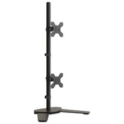Vidaxl monitorstandaard dubbel vesa 75 100 mm staal zwart - afbeelding 2