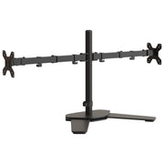 Vidaxl monitorstandaard dubbel vesa 75 100 mm staal zwart - afbeelding 2
