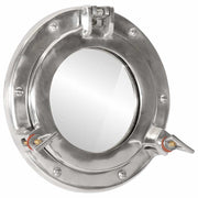 Vidaxl wandspiegel patrijspoort ø23 cm aluminium en glas - afbeelding 1