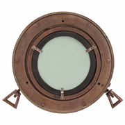 Vidaxl wandspiegel patrijspoort ø23 cm aluminium en glas - afbeelding 3