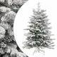 Vidaxl kunstkerstboom met scharnieren en sneeuw 150 cm