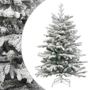 Vidaxl kunstkerstboom met scharnieren en sneeuw 180 cm - afbeelding 1