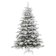 Vidaxl kunstkerstboom met scharnieren en sneeuw 180 cm - afbeelding 2