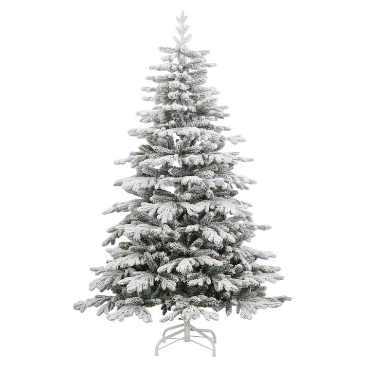 Vidaxl kunstkerstboom met scharnieren en sneeuw 180 cm